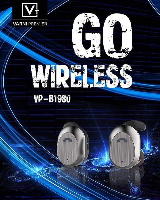 VARNI PREMIER VP-B1980 Wireless Bluetooth in Ear Headset with Mic (Black) VARNI PREMIER VP-B1980 Wireless Bluetooth in Ear Headset with Mic (Black)